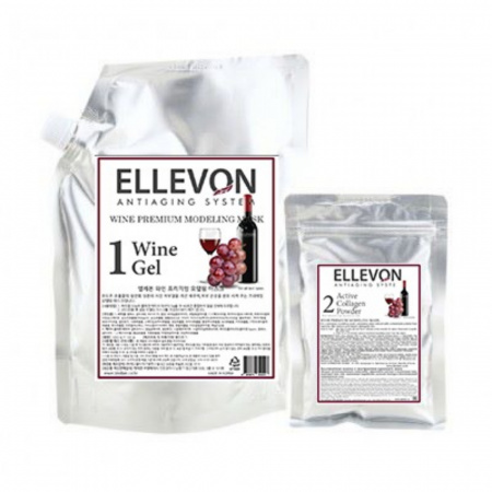 Маска альгинатная с экстрактом красного вина Ellevon ANTIAGING SYSTEM WINE PREMIUM MODELING Wine Gel